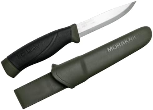 Morakniv Companion Heavy Duty Knife with Sandvik Carbon Steel Blade, 0.125/4.1-Inch