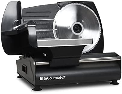 Elite Gourmet EMT-625B Ultimate Precision Electric Deli Food Meat Slicer Removable Stainless Steel Blade…