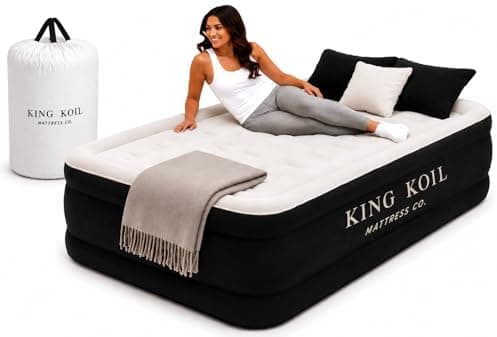 King Koil 20" Twin Air Mattress with Built-in High-Speed Pump - CNN Underscored Top Pick, Sleeps Like a Real Bed, Inflates in 2…