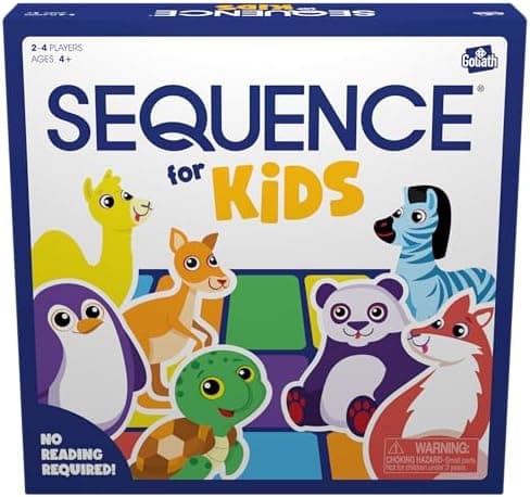 Jax SEQUENCE for Kids -- The 'No Reading Required' Strategy Game by Jax and Goliath, Multi Color, 11 inches…