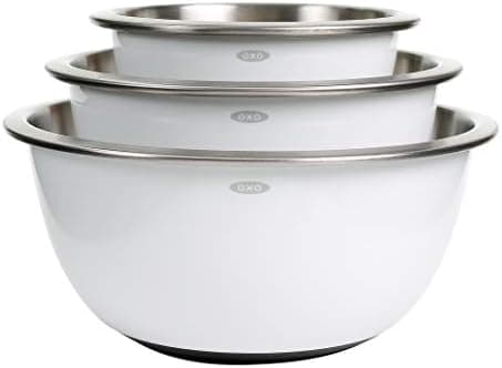 OXO Good Grips 3-Piece Stainless-Steel Mixing Bowl Set