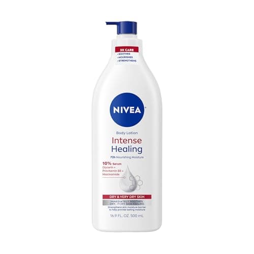 NIVEA Intense Healing Body Lotion for Very Dry, Itchy Skin with Glycerin, Provitamin B5 and Niacinamide…