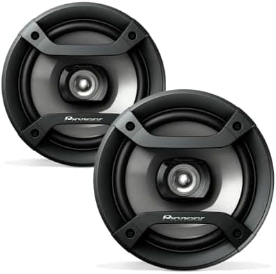 PIONEER F-Series TS-F1634R 6.5” 2-Way Speakers (Pair) – 200W Max, Balanced Sound + Smooth Treble, Great Stock…