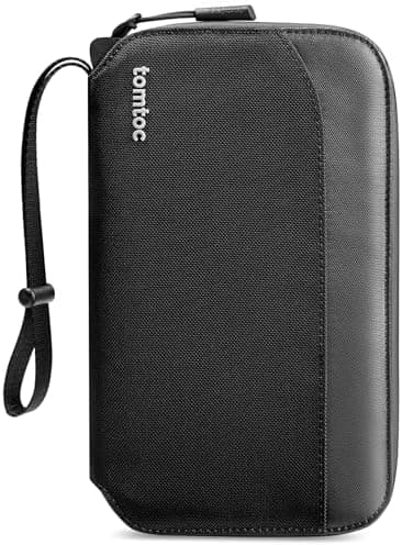 tomtoc Passport Holder Family with RFID Blocking, Passport Wallet Women Men, with Airtag & Sim Card Holder…