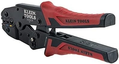 Klein Tools 3005CR Wire Crimper Tool, Ratcheting Insulated Terminal Crimper for 10 to 22 AWG Wire