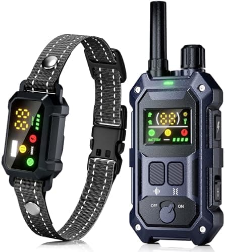BLACKDOG Military Dog Shock Collar - 4200ft Dog Training Collar with Remote, 4 Training Modes, Flashlight & Strobe, 3-Month…