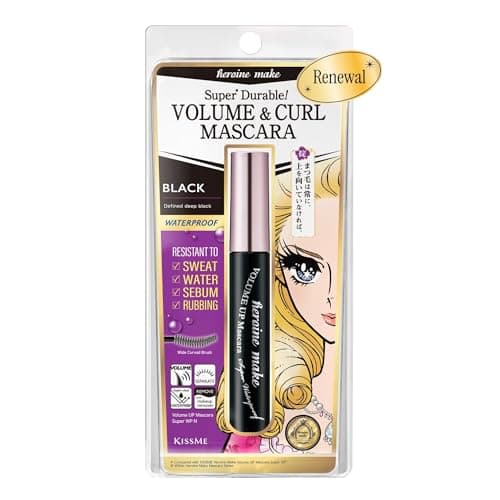 Heroine Make by KissMe Volume & Curl Mascara New Black | Waterproof, Volumizing & Lengthening Mascara for…