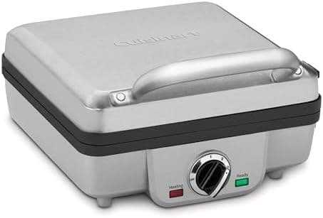 Cuisinart Belgian Waffle Maker with Pancake, Nonstick Plates, 6 Browning Levels, Ready Indicator Lights, Temperature Control…