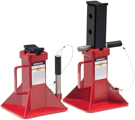 SUNEX TOOLS 1522A 22-Ton Jack Stands, Pair