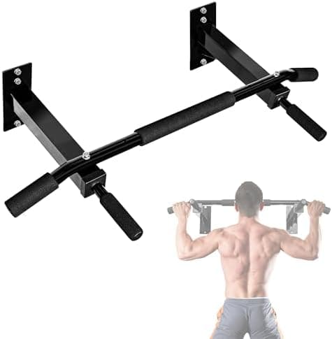 Yes4All Pull Up Bar Wall Mounted - Multifunctional Wall Mounted Pull Up Bar for Home Gym Workout Strength Training Equipment