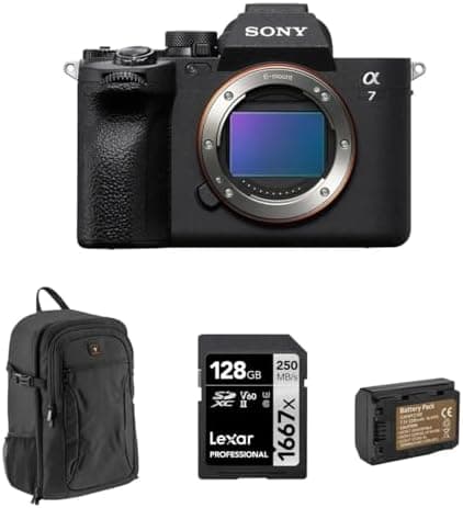 Sony Alpha a7 IV Full Frame Mirrorless Interchangeable Lens Digital 4K Camera, Black - Bundle with 256GB SD…