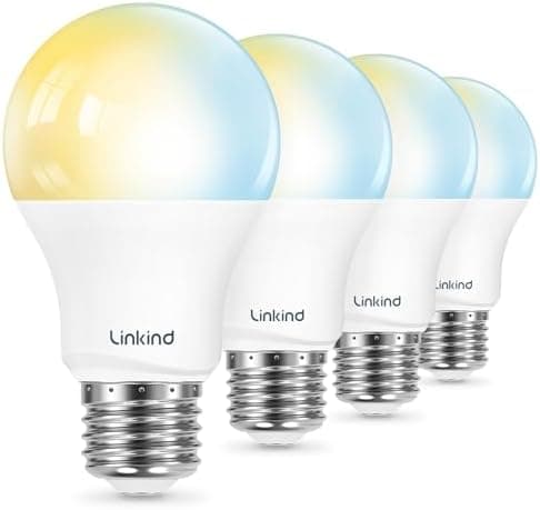 Linkind Smart Light Bulbs, Warm White to Daylight (2700K-6500K), Alexa Light Bulbs, Work with Alexa & Google…