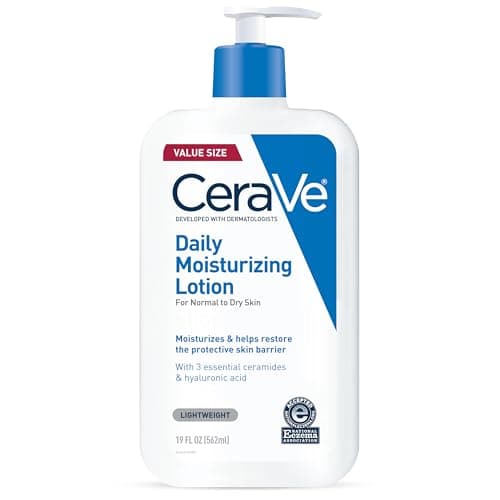 CeraVe Daily Moisturizing Lotion for Dry Skin, Body Lotion & Face Moisturizer with Hyaluronic Acid and…