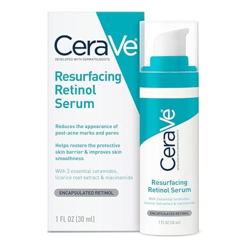 CeraVe Resurfacing Retinol Serum For Post Acne Marks, Formulated With Licorice Root Extract & Niacinamide…
