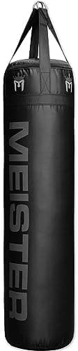 Meister 100lb Filled Heavy Bag for Boxing, MMA & Muay Thai - 60" Professional Kicking & Punching Bag