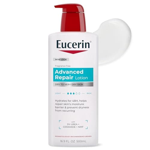 Eucerin Advanced Repair Body Lotion for Very Dry Skin, Unscented Lotion Formulated with Ceramides, 16.9 Fl Oz…