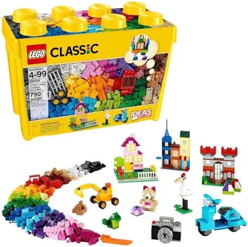 LEGO Classic Large Creative Brick Box 10698 Building Set, Toy Storage Solution for Home or Classrooms…