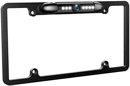 GLK License Plate Backup Camera HD Front Rear View Reverse Camera with 7 LED Night Vision 170 Degree Viewing…