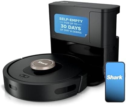 Shark AV2501AE AI Robot Vacuum with XL HEPA Self-Empty Base, Bagless, 60-Day Capacity, LIDAR Navigation…