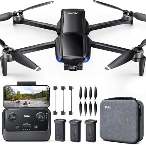 Ruko U11MINI 4K, Drones with Camera for Adults 4K Video 8K Photo, Under 249g, 3-Axis Gimbal, 20000ft FPV…