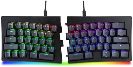 BAROCCOMiSTEL MiSTEL MD600 Alpha BT RGB, Split Keyboard, Ergonomic Mechanical Keyboard, 60%, PBT Double Shot…