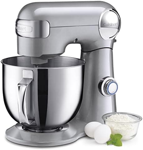 Cuisinart Stand Mixer, 12 Speeds, 5.5-Quart Mixing Bowl, Chef's Whisk, Flat Mixing Paddle, Dough Hook, and…
