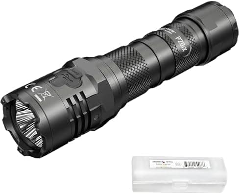 Nitecore P20iX Tactical Flashlight, 4000 Lumen USB-C Rechargeable High Lumen Super Bright with LumenTac…