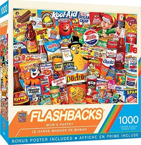 MasterPieces Puzzles 1000 Pieces Mom’s Pantry Collage Jigsaw, Vintage Kitchen Artwork, Jigsaw Puzzles 1000…