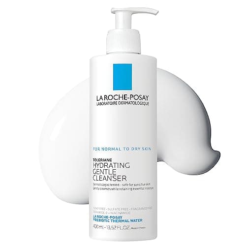 La Roche-Posay Toleriane Hydrating Gentle Face Cleanser, Hydrating Facial Cleanser With Niacinamide +…
