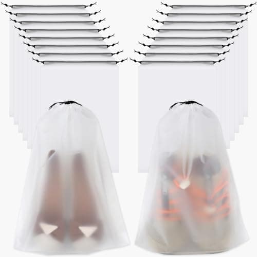 vivinin 18 Pack Shoe Bags - 11.8in x 15.7in, Storage Bags for Packing, Travel Essentials for Men and Women