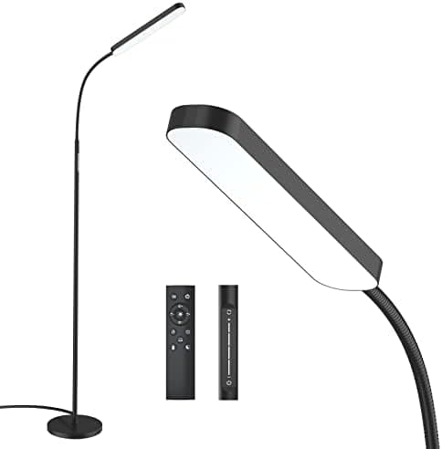 Wio-Mio Floor lamp, 15w/1000lm Bright LED Floor Lamp with Stepless Adjustable 3000K-6000K Colors and Dimmer…