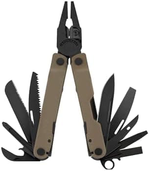 Leatherman Rebar Multitool with Premium Replaceable Wire Cutters and Saw, Coyote Tan
