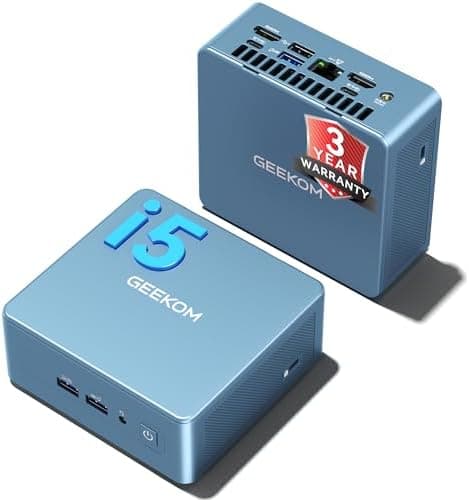 GEEKOM IT12 Business Mini PC for Plex Server & Home Office(3-Year Coverage), with Intel i5-12450H Mini…