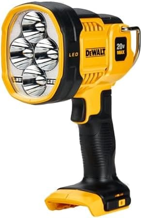 DEWALT 20V MAX LED Work Light, Handheld Spotlight with 508 Yard Distance, Pivoting Head, 1500 Lumens, Cordless, Battery Not…