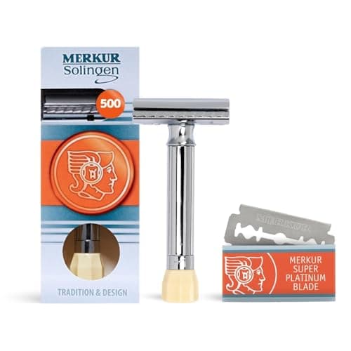 MERKUR Progress 500 Adjustable Double Edge Safety Razor - Standard Handle Adjustable Razor With Dial Made in…