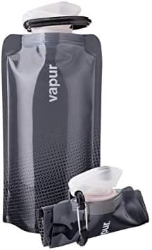 Vapur Collapsible Water Bottle With Carabiner, Compact Bottle Folds Flat For Hydration On The Go, Ideal for…