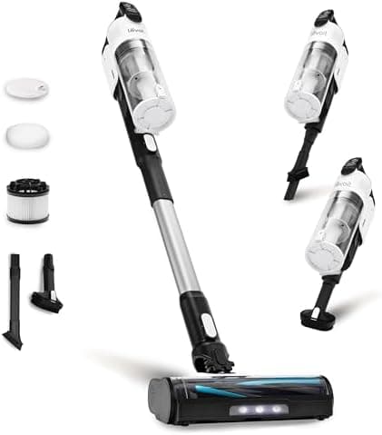 LEVOIT Cordless Vacuum Cleaner, Stick Vac with Tangle-Resistant Design, Up to 50 Minutes, Powerful Suction…