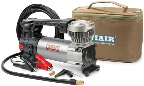 VIAIR 88P - 00088 Portable Compressor Kit with Alligator Clamps, Tire Inflator, Tire Air Pump, 12V, 120 PSI…