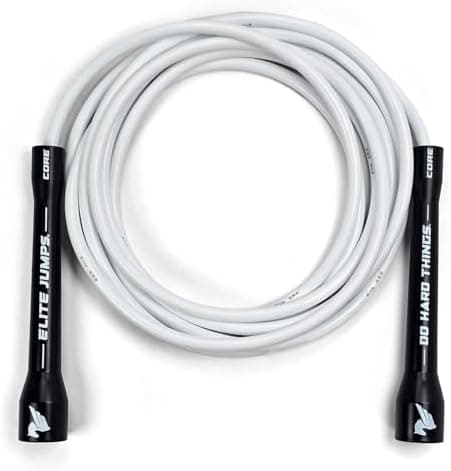Elite Jumps Adjustable Jump Rope – 6mm PVC Training Rope for Fitness & Cardio | Indoor/Outdoor Skipping Rope with Unbreakable…