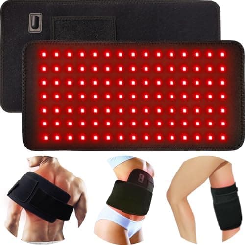 Red Light Therapy Pad for Body Back Knee Shoulder Hands Feet Portable 660nm 850nm Home Use 3 Chips in 1…