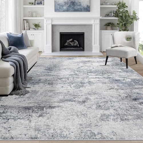 8x10 Area Rugs for Living Room Rug Washable: Abstract Large Rug for Dining Room Bedroom Carpet Non Slip 8 by…