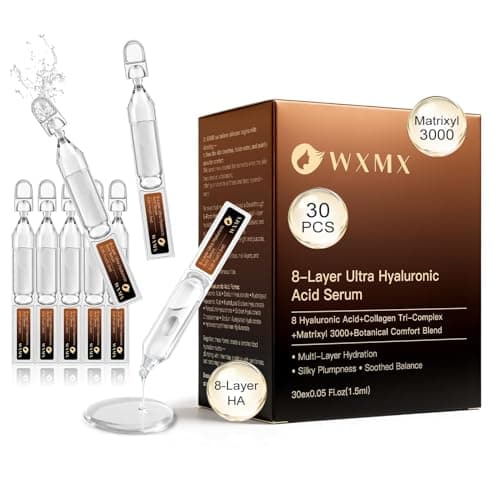 Ultra Hyaluronic Acid Serum With 8 HA Forms + Matrixyl 3000, Collagen Tri - Complex & Peptide, Multi - Layer…