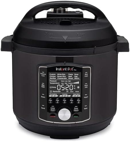 Instant Pot Pro 10-in-1 Pressure Cooker, Slow Cooker, Rice/Grain Cooker, Steamer, Sauté, Sous Vide, Yogurt…