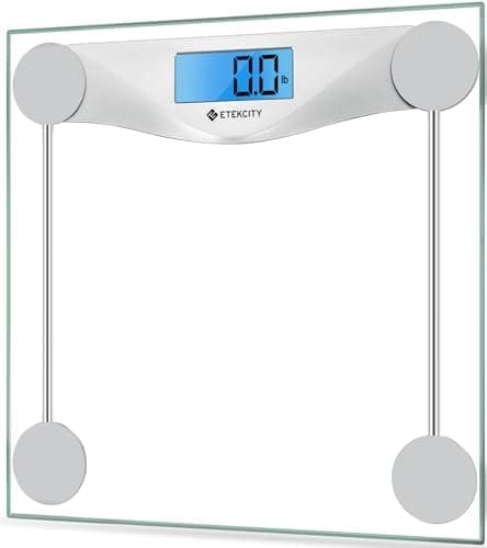 Etekcity Digital Body Weight Bathroom Scale, Large Blue LCD Backlight Display, High Precision…