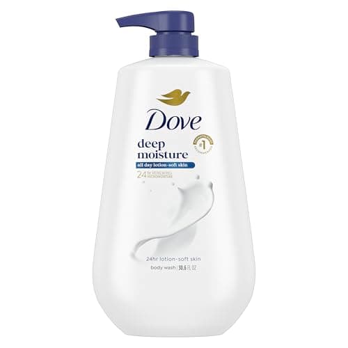 Dove Body Wash Deep Moisture for 24hr Lotion-Soft Skin Moisture Moisturizing Skin Cleanser with No Sulfates…