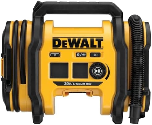 DEWALT Tire Inflator Portable Air Compressor 20V MAX, Car Air Pump with Automatic Shut Off, LED Light, Tool…