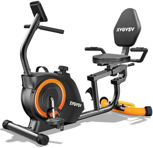 Recumbent Exercise Bike for Home Use, Quiet Recumbent Stationary Bikes for Adults & Seniors, 16-Level…