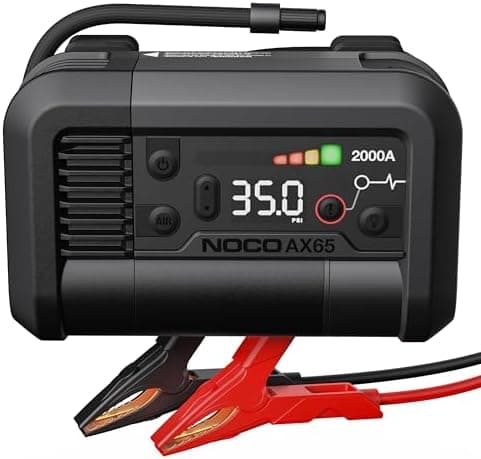 NOCO Boost+Air AX65: 2000A Jump Starter with Air Compressor Tire Inflator – Starts 8.0L Gas & 6.0L Diesel –…