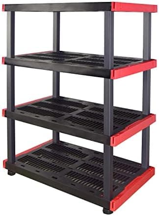 CX Craftsman 4-Tier Highly Durable Storage Rack, 4 Shleves That Support up to 200lbs/shelf, Organization and Storage…