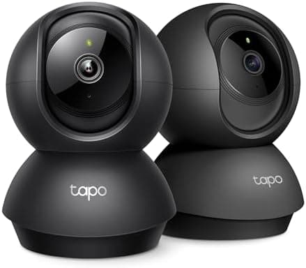 Tapo 2K Indoor Pan/Tilt Wired Security Camera - Works as a Baby Monitor & Pet Camera, Motion Detection, 2-Way Audio, Siren, Night…